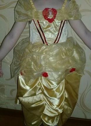 Ккарнавальное плаття белль 3-4 роки.2 фото