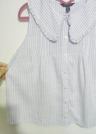 Красивая блуза с интересным воротничком3 фото