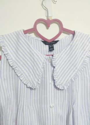 Красивая блуза с интересным воротничком4 фото