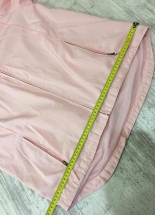 Удобная розовая куртка ветровка8 фото