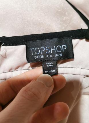 Сукня в білизняному стилі нюд нюдовое пильна троянда topshop міні органза6 фото