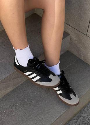 Premium ▪︎ шкіряні кросівки adidas samba black8 фото