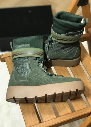 Puma x fenty scuba boot olive (демисезон./еврозима)3 фото