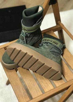 Puma x fenty scuba boot olive (демисезон./еврозима)4 фото