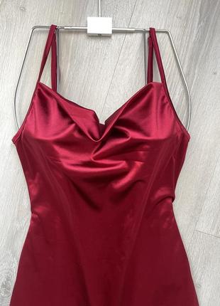 Шикарна сукня, колір бордо5 фото