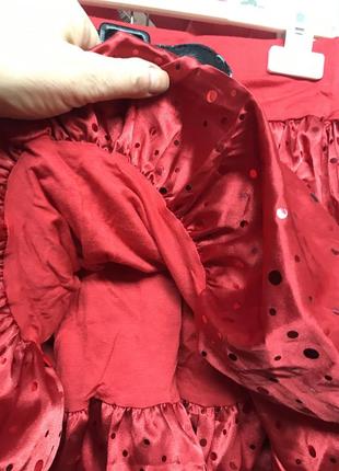 Красная юбка -бочонок3 фото