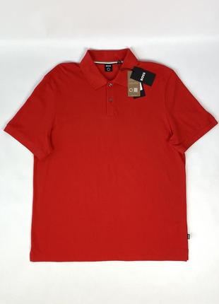 Футболка поло hugo boss polo red красная мужская большого размера 3xl xxxl оригинал новая