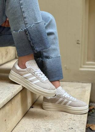 Супер стильні кросівки adidas gazelle light gray