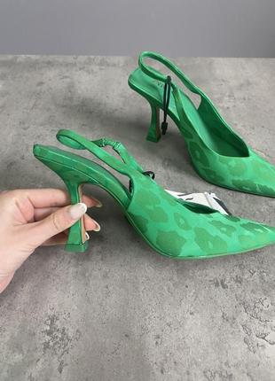 Зеленые босоножки зара, босоножки zara2 фото