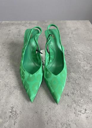 Зеленые босоножки зара, босоножки zara3 фото