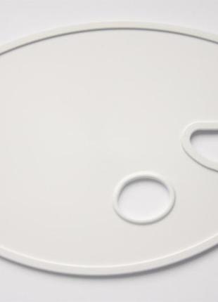 Палитра пластиковая irbis, №2 (270*190 мм.), без лунок, белая, (0048)