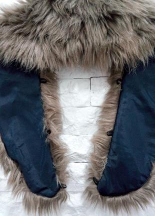 Меховой воротник (опушка) на куртку, пальто6 фото