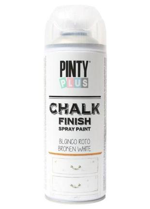 Фарба в аерозолі chalk-finish, 400 мл., на водній основі, біла, chalk-finish, (nv100788)