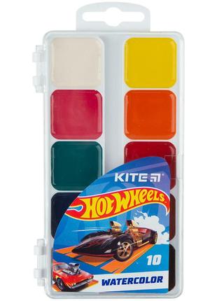 Акварель kite, 10 кольорів, пластиковий пенал, hw (hw23-060)