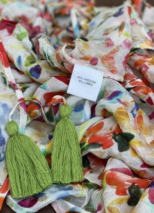 Новый разноцветный сарафан с люрексом на бретелях и оборками,етно бохо стиль10 фото