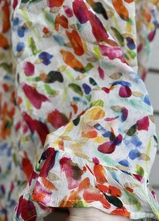 Новый разноцветный сарафан с люрексом на бретелях и оборками,етно бохо стиль8 фото