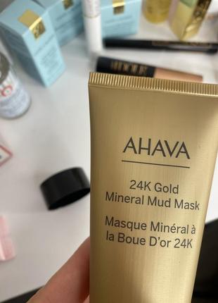 Маска для обличчя на основі золота ahava 24k gold mineral mud mask