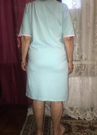 Классное домашнее платье,подойдет для мам, платья-футболка 46/547 фото