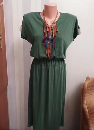 Платье платье миди в винтажном этно бохо стиле платье мыды кружево кружево с ххс хс2 фото