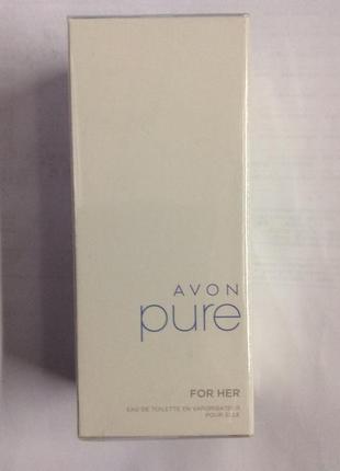 Женская туалетная вода pure от avon