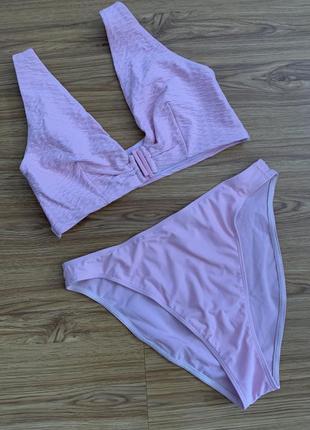 Акция! нежно розовый купальник asos