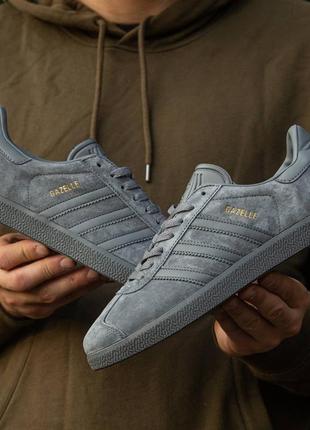 Мужские кроссовки adidas gazelle grey 40-41-42-43-44-45