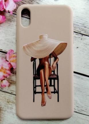 Чохол (з мікрофіброю) case art для iphone xs max- рожевий