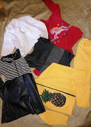 Пакет одежды для девочки 4-5 лет цена 350 грн