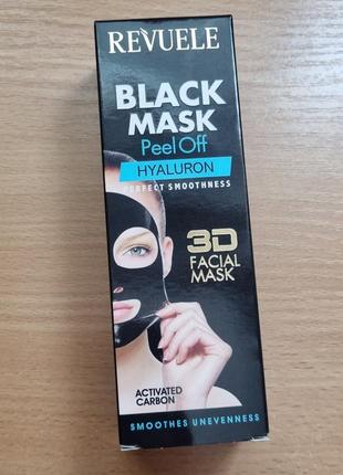 Чорна маска для обличчя "гіалурон"