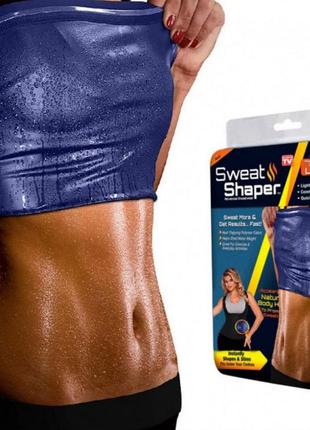 Жіноча майка для схуднення sweat shaper  ⁇  майка стягувальна для жінок м/л/хл/2хл.1 фото