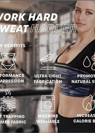 Жіноча майка для схуднення sweat shaper  ⁇  майка стягувальна для жінок м/л/хл/2хл.8 фото