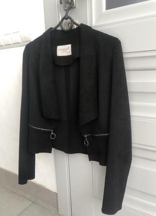 Пиджак замша жакет