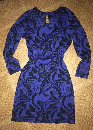 Зимнее плотное платье