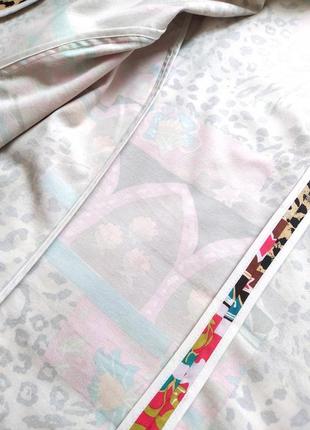 Укороченный брендовый пиджак италия, коттоновый жакет, блейзер, котон, цветочный принт, леопард9 фото