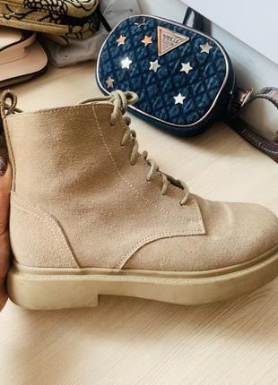 Черевики ботинки челсі натуральна замша