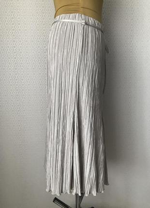 Нарядный костюм (блуза и юбка) из ткани гофре от forever by michael gold, размер l-xl