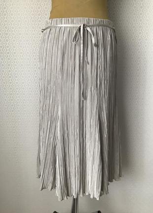 Нарядный костюм (блуза и юбка) из ткани гофре от forever by michael gold, размер l-xl4 фото