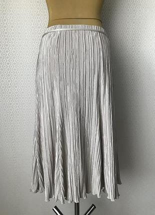 Нарядный костюм (блуза и юбка) из ткани гофре от forever by michael gold, размер l-xl