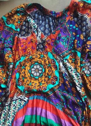 Платье в этно стиле пышный рукав5 фото