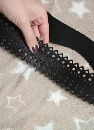 Шикарный кожаный ремень на кнопочках от naf naf