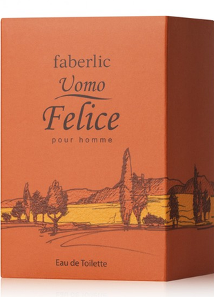 Туалетна вода для чоловіків uomo felice faberlic умо феліче фаберлік 3228 35 мл 3210 100 мл уомо фелісе чоловічі8 фото