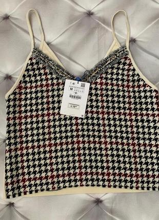 Змішаний лингри-стиль топ zara!