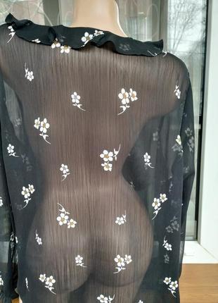 Полупрозрачная блузка new look.4 фото