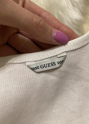 Белая женская майка guess5 фото