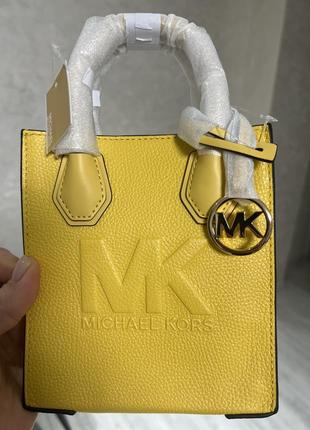 Сумка michael kors mercer extra-small pebbled leather3 фото