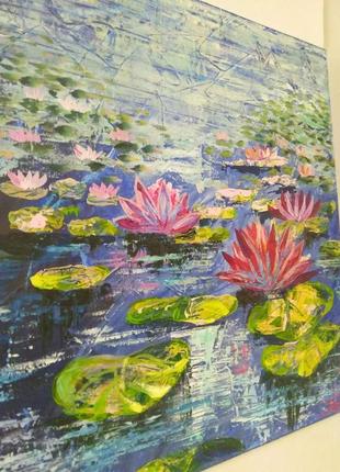Картина "waterflower" (акрил) 3