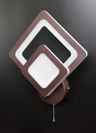 Бра настенное led 2311/1-cf коричневый 30х26х8 см.