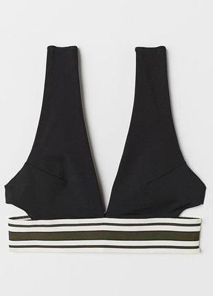 Оригинальный лиф-бикини с треугольными чашечками от h&m 0689005001 разм. 36, 445 фото