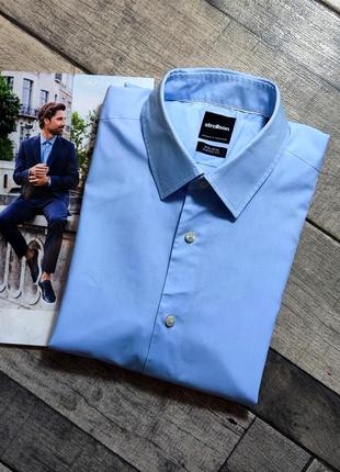 Чоловіча елегантна базова сорочка strellson у синьому кольорі розмір s