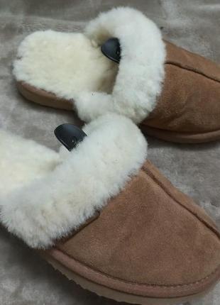 Тапочки домашние фирменные замш овчина жен39р.lining&sock ugg австрии.